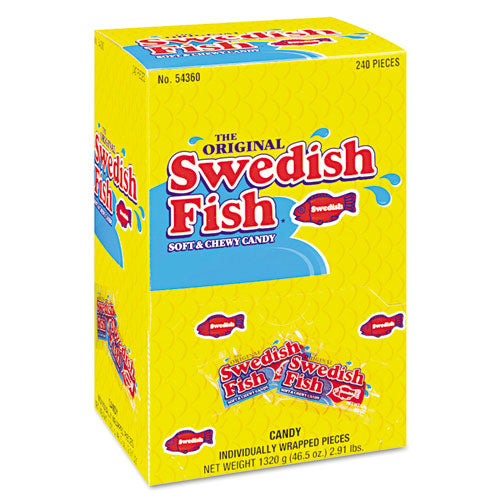 Swedish Fish Grab-and-Go Candy Snacks In Reception Box, 240-Pieces-Box 00 70462 43146 00
