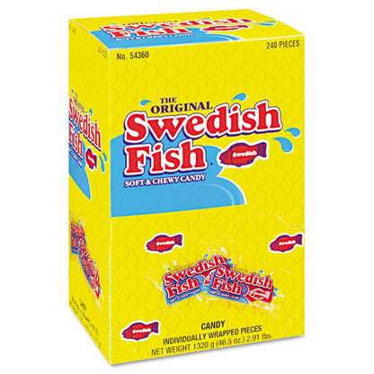 Swedish Fish Grab-and-Go Candy Snacks In Reception Box, 240-Pieces-Box 00 70462 43146 00