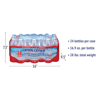 Crystal Geyser Alpine Spring Water 16.9 oz Bottle (24 Pack) 24514