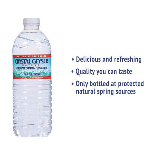 Crystal Geyser Alpine Spring Water 16.9 oz Bottle (24 Pack) 24514