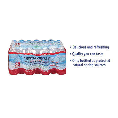 Crystal Geyser Natural Alpine Spring Water 16.9 oz Bottle (35 Pack) 35001