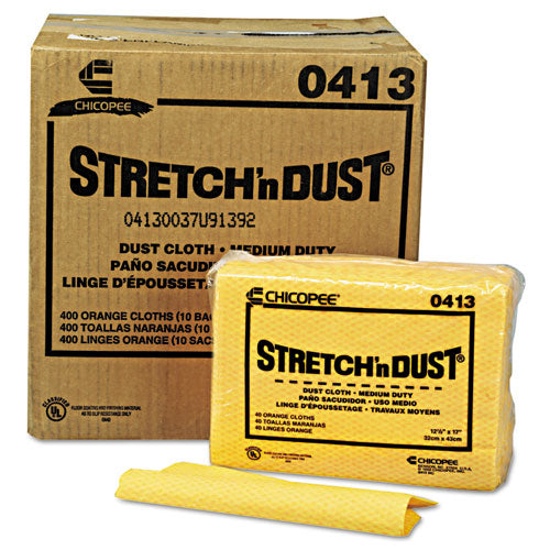 Chix Stretch 'n Dust Cloths, 12.6 x 17, Yellow, 400-Carton 413
