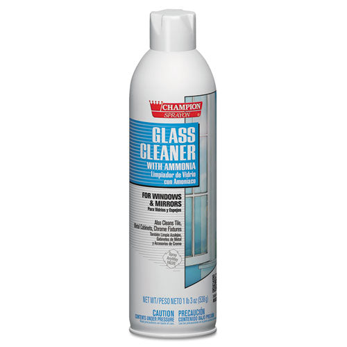 Chase Products Champion Sprayon Glass Cleaner with Ammonia, 19 oz Aerosol Spray, 12-Carton CHA 5151