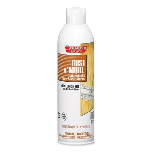 Chase Products Champion Sprayon Dust Mop Treatment, Lemon, 18 oz Aerosol Spray, 12-Carton CHA 5152