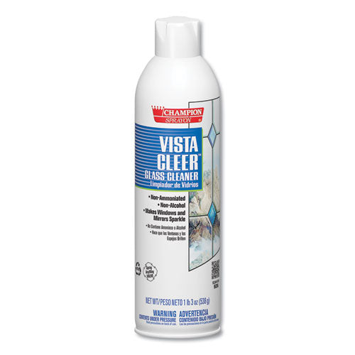 Chase Products Vista Cleer Ammonia-free, Clean Scent, 20 oz Aerosol Spray, 12-Carton CHA 5155