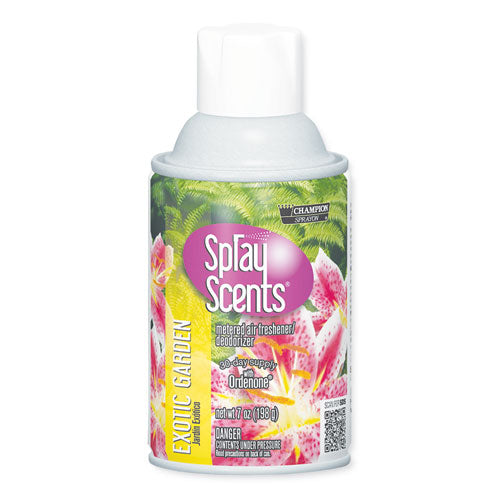 Chase Products Sprayscents Metered Air Fresheners, Exotic Garden Scent, 7 oz Aerosol Spray, 12-Carton CHA 5187