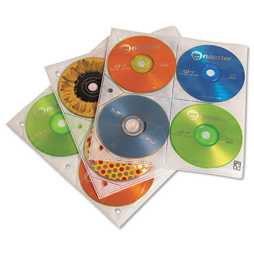 Case Logic Two-Sided CD Storage Sleeves for Ring Binder, 25 Sleeves 3200366