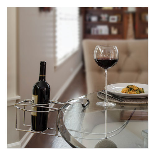 C-Line Wine By Your Side, Steel Frame-Red Wine Adapter-Ice Bucket, 161.06 cu in, Stainless Steel 20014