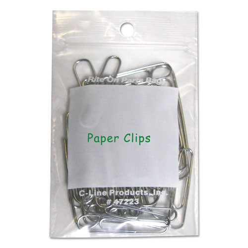 C-Line Write-On Poly Bags, 2 mil, 2" x 3", Clear, 1,000-Carton 47223