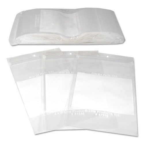 C-Line Write-On Poly Bags, 2 mil, 4" x 6", Clear, 1,000-Carton 47246