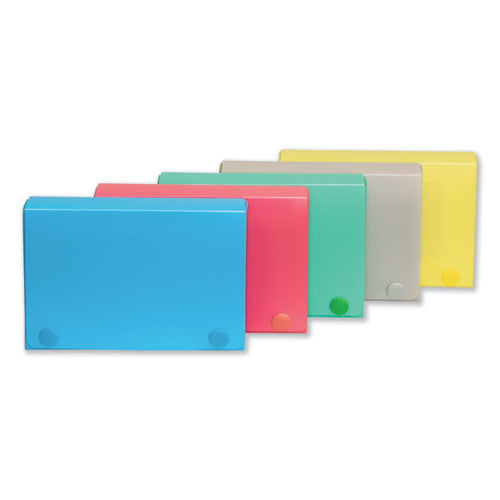 C-Line Index Card Case, Holds 100 3 x 5 Cards, 5.38 x 1.25 x 3.5, Polypropylene, Assorted Colors 58335