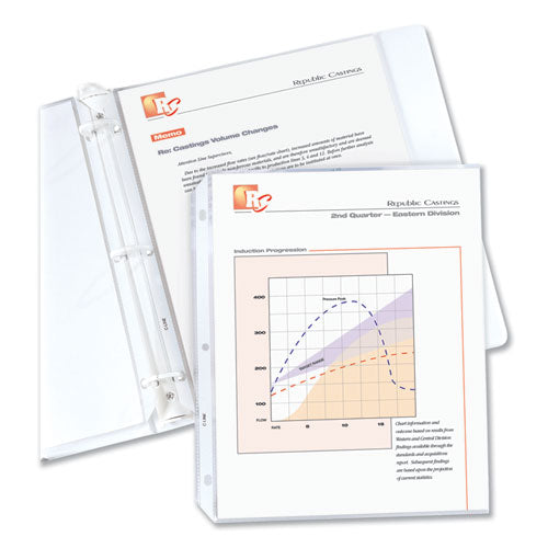C-Line Standard Weight Polypropylene Sheet Protectors, Clear, 2", 11 x 8 1-2, 100-BX 62027