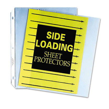 C-Line Side Loading Polypropylene Sheet Protectors, Clear, 2", 11 x 8 1-2, 50-BX 62313