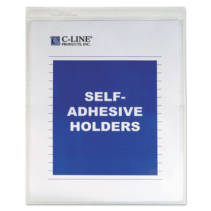 C-Line Self-Adhesive Shop Ticket Holders, Super Heavy, 50 Sheets, 9 x 12, 50-Box 70912