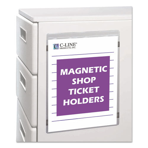 C-Line Magnetic Shop Ticket Holders, Super Heavyweight, 15 Sheets, 8 1-2 x 11, 15-BX 83911