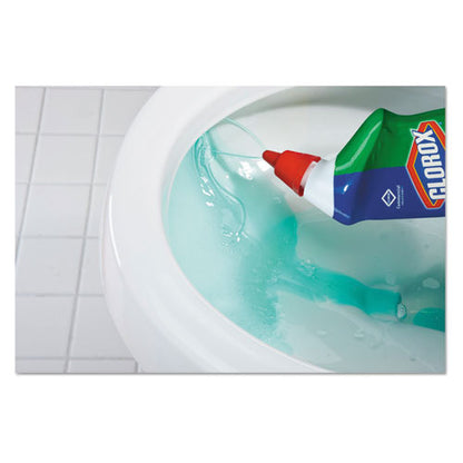 Clorox Toilet Bowl Cleaner with Bleach, Fresh Scent, 24 oz Bottle, 12-Carton 00031