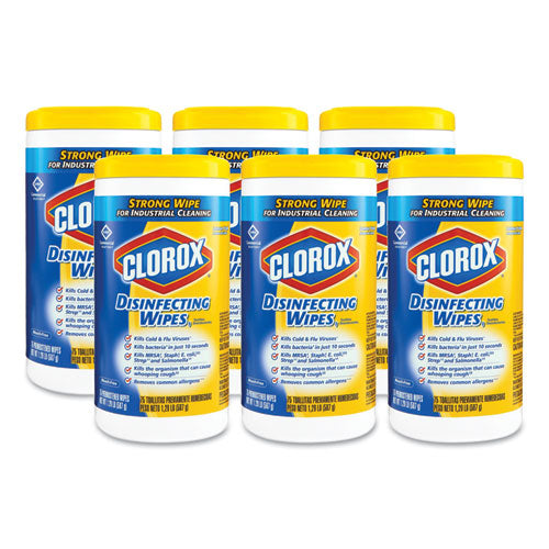 Clorox Disinfecting Wipes Lemon Fresh Scent 75 Wipes (6 Pack) 15948