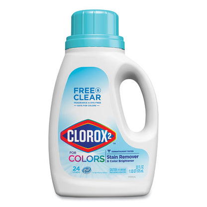 Clorox 2 Stain Remover and Color Booster, Unscented, 33 oz Bottle, 6-Carton CLO30046CT
