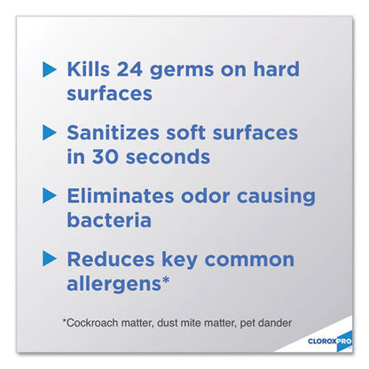 Clorox 4-in-One Disinfectant and Sanitizer, Citrus, 14 oz Aerosol Spray, 12-Carton 31043