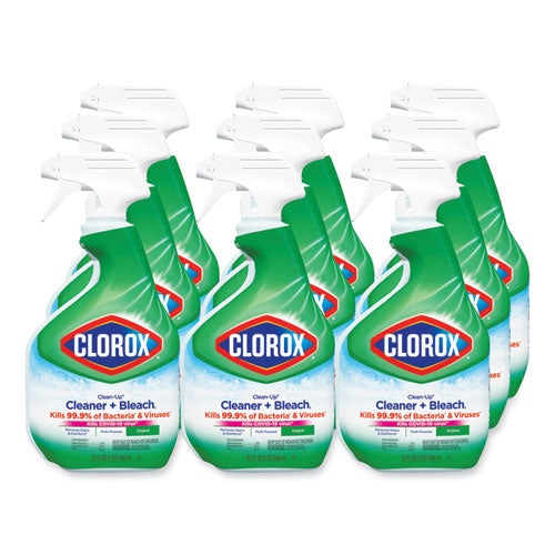 Clorox Clean-Up Cleaner + Bleach, Original, 32 oz Spray Bottle, 9-Carton CLO31221
