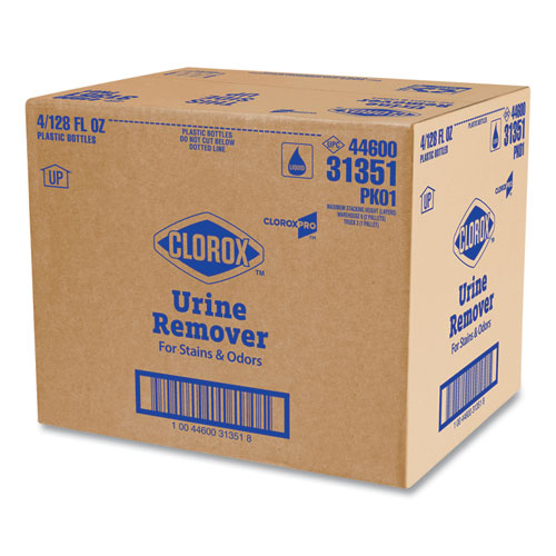 Clorox Urine Remover for Stains and Odors, 128 oz Refill Bottle, 4-Carton 31351