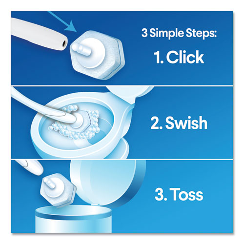 Clorox Disinfecting ToiletWand Refill Heads, 10-Pack, 6 Packs-Carton CLO31620