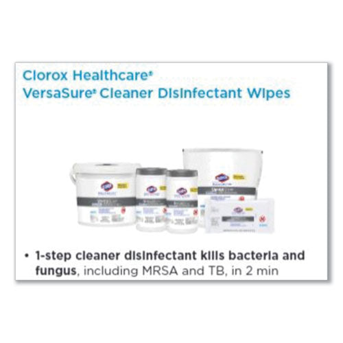 Clorox Healthcare Disinfectant Wipes VersaSure Cleaner 85 Wipes 31757