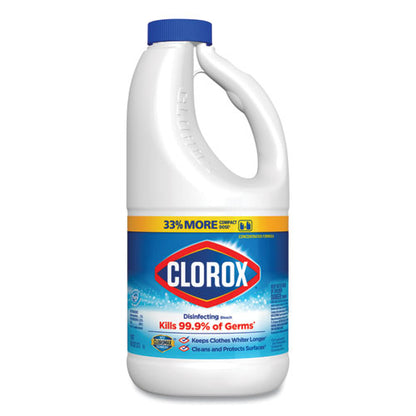 Clorox Regular Bleach With Cloromax Technology 43 oz Bottle (6 Pack) CLO32260