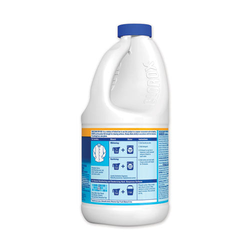 Clorox Regular Bleach With Cloromax Technology 43 oz Bottle (6 Pack) CLO32260