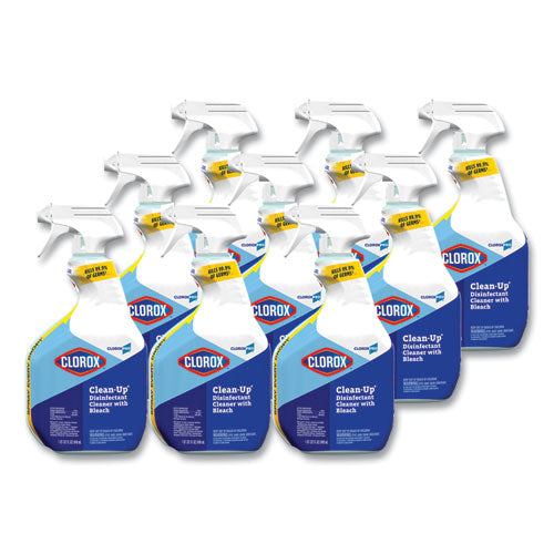 Clorox Clean-Up Disinfectant Cleaner with Bleach, 32 oz Smart Tube Spray, 9-Carton 35417