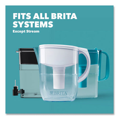 Brita Water Filter Pitcher Advanced Replacement Filters, 3-Pack, 8 Packs-Carton 35503CT