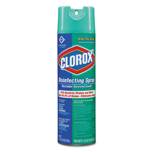 Clorox Disinfecting Spray, Fresh, 19 oz Aerosol Spray 38504
