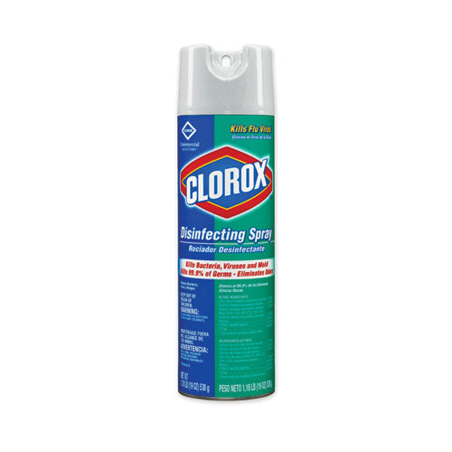 Clorox Disinfecting Spray, Fresh, 19 oz Aerosol Spray, 12-Carton 38504