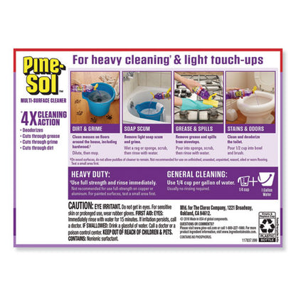 Pine-Sol Multi-Surface Cleaner, Lavender, 48oz Bottle, 8-Carton 40272