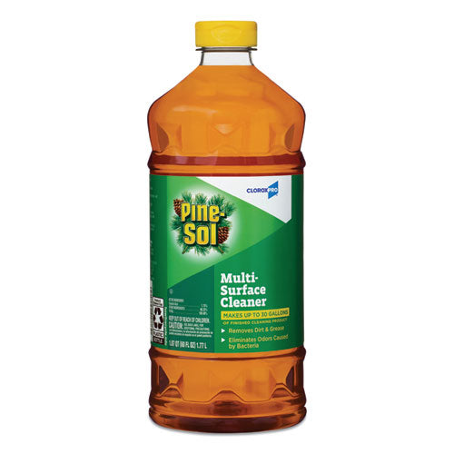 Pine-Sol Multi-Surface Cleaner Disinfectant Pine Scent 60 oz Bottle (6 Pack) 41773