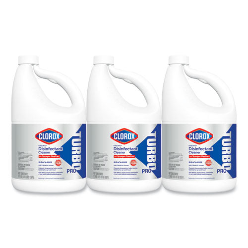 Clorox Turbo Pro Disinfectant Cleaner for Sprayer Devices, 121 oz Bottle, 3-Carton 60091