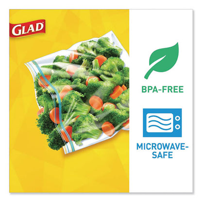 Glad Fold-Top Sandwich Bags, 6.5" x 5.5", Clear, 180-Box, 12 Boxes-Carton 60771
