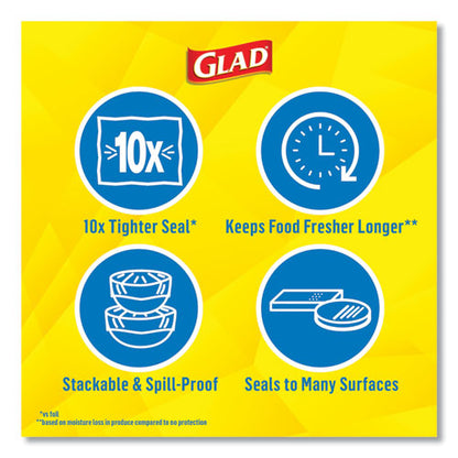 Glad Press'n Seal Food Plastic Wrap, 70 Square Foot Roll, 12 Rolls-Carton 70441