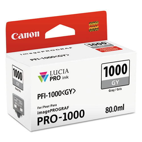Canon 0552C002 (PFI-1000) Lucia Pro Ink, Gray 0552C002