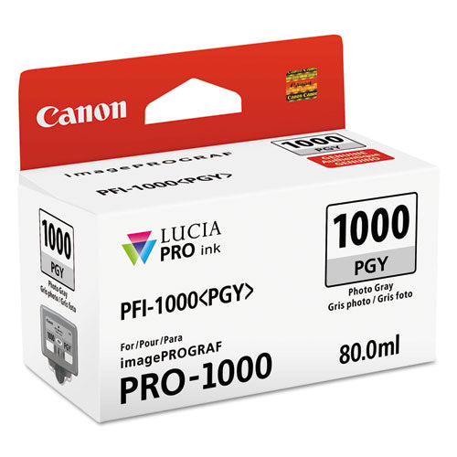 Canon 0553C002 (PFI-1000) Lucia Pro Ink, Photo Gray 0553C002