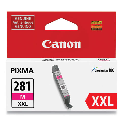 Canon 1981C001 (CLI-281XXL) ChromaLife100 Ink, Magenta 1981C001