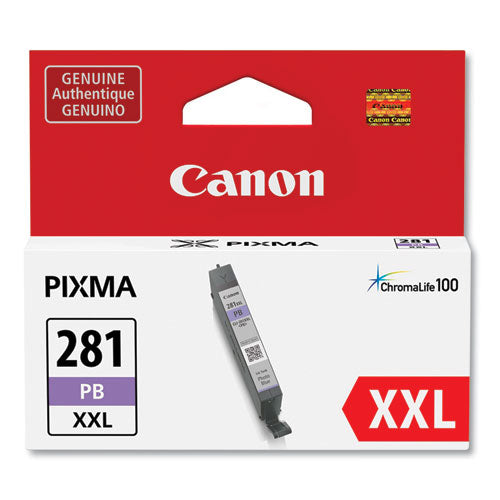 Canon 1984C001 (CLI-281XXL) ChromaLife100 Ink, Photo Blue 1984C001