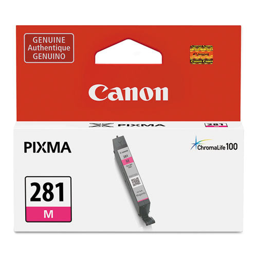 Canon 2089C001 (CLI-281) ChromaLife100+ Ink, 233 Page-Yield, Magenta 2089C001