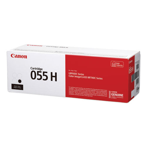 Canon 3020C001 (055H) High-Yield Toner, 7,600 Page-Yield, Black 3020C001