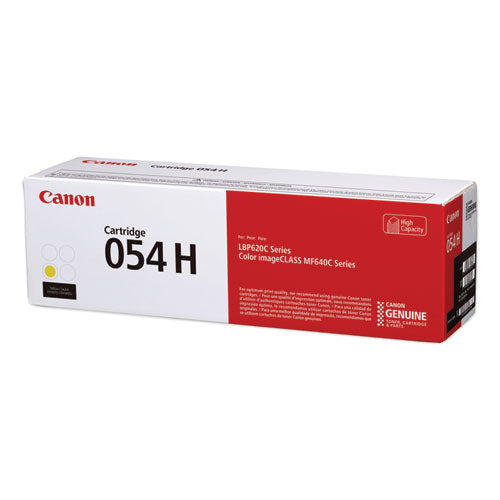 Canon 3025C001 (054H) High-Yield Toner, 2,300 Page-Yield, Yellow 3025C001