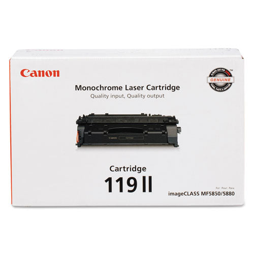 Canon 3480B001 (CRG-119 II) High-Yield Toner, 6,400 Page-Yield, Black 3480B001