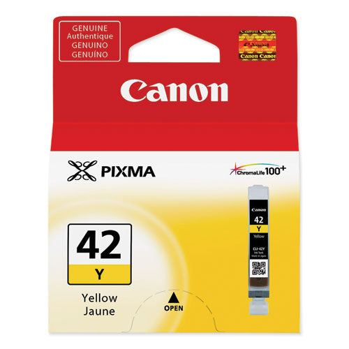 Canon 6387B002 (CLI-42) ChromaLife100+ Ink, Yellow 6387B002