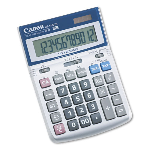 Canon HS-1200TS Desktop Calculator, 12-Digit LCD 7438A023