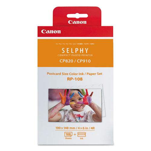 Canon 8568B001 (RP-108) Ink-Paper Combo, 50 Page-Yield, Tri-Color 8568B001
