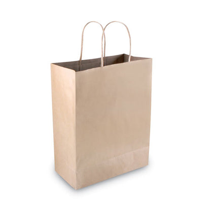Cosco Premium Shopping Bag, 10"  x 4.5" x 13", Brown Kraft, 50-Box 091565
